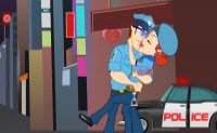 Полицейский поцелуй