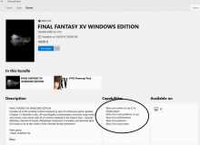 Final Fantasy XV  -   PC  Xbox One