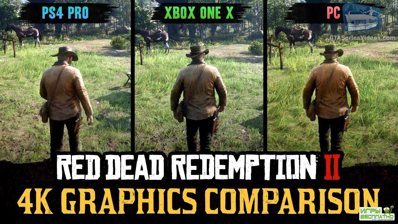 - Red Dead Redemption 2  , Xbox One X  PS4 Pro