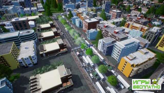 Небоскребы, пригороды и производства в трейлере градостроительной стратегии Highrise City